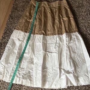 Elegant Tan and White Women's Skirt